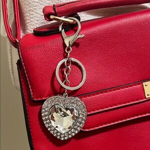 Handbag Charm Heart Shape
